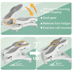 seanleecore Calf Stretcher - Slant Board Stretching for Plantar Fasciitis & Achilles Tendonitis, Feet Mobility,Under Desk Stepper Leg Exerciser with Foot Massage for Exercise& Physical Therapy