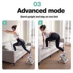 seanleecore Calf Stretcher - Slant Board Stretching for Plantar Fasciitis & Achilles Tendonitis, Feet Mobility,Under Desk Stepper Leg Exerciser with Foot Massage for Exercise& Physical Therapy