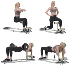 S3 Hip Thrust Machine with High Resistance - Deep Squat Machine for Women, Adjustable Glutes Trainer Machine, Multipurpose Glute Bench for Glutes Workout Machine for Home Gym