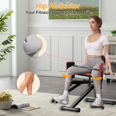 Hip Abductor Machine for Home Gym | Glute & Thigh Exercise Equipment, Inner Thigh & Outer Thigh Sculpting, Glute Machine for Women, Leg Abductor Machine, Booty Builder for Butt Workout
