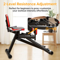 Hip Abductor Machine for Home Gym | Glute & Thigh Exercise Equipment, Inner Thigh & Outer Thigh Sculpting, Glute Machine for Women, Leg Abductor Machine, Booty Builder for Butt Workout
