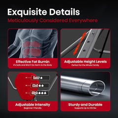 AB SWING INFINITY- Home Ab Workout Machine, Core Training Equipment, Multi-Functional Ab Exercise Trainer, Foldable for Easy Storage, Ideal for Home Gyms, Strength Training, and Fat-Burning Workouts