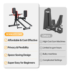Hip Abductor Machine for Home Gym | Glute & Thigh Exercise Equipment, Inner Thigh & Outer Thigh Sculpting, Glute Machine for Women, Leg Abductor Machine, Booty Builder for Butt Workout