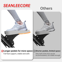 Climber & Stepper for Exercise, Full Body Workout Machine with Adjustable Incline, 300LBS Capacity, Rope and Pulley Resistance System, No Hydraulic Oil Heat Degradation, LCD Monitor for Home Gym Cardiorespiratory Fitness Intensive Training treadmill